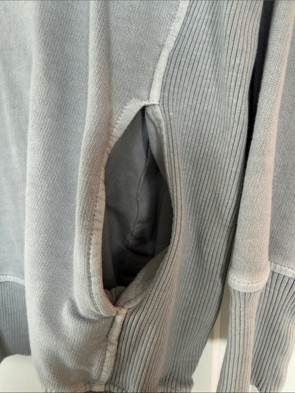Zenana Outfitters Oversized Crewneck Sweatshirt - Light Grey - Picture 2 of 3